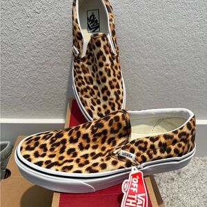 Vans Animal Print Slip-On Sneakers